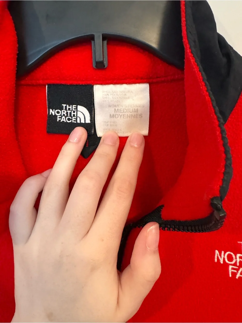 The North Face Women's Medium Red Fleece Jacket - Full Zip